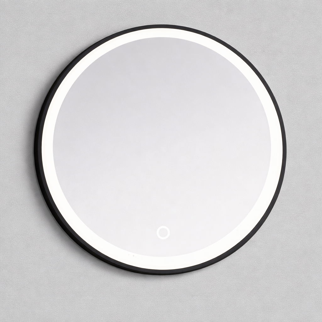 Kartell K-Vit NERO Round 600mm LED Mirror