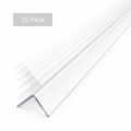 25 x 25x25mm Clear Angles x 1 Metre