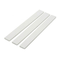 3 x 50mm White PVC Flat Bar x 1 Metre