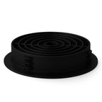 75 Pack 68mm Black Plastic Round Soffit Air Vents | UV Resistant UPVC Push-in Roof Disc for Fascia | Long-Lasting, Durable, and Weatherproof Circular Soffit Vent for Optimal Ventilation