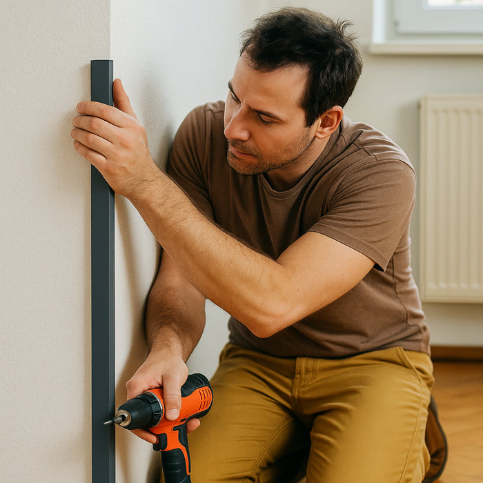 Anthracite Grey Unequal Angle 70mm x 30mm x 1  Metre