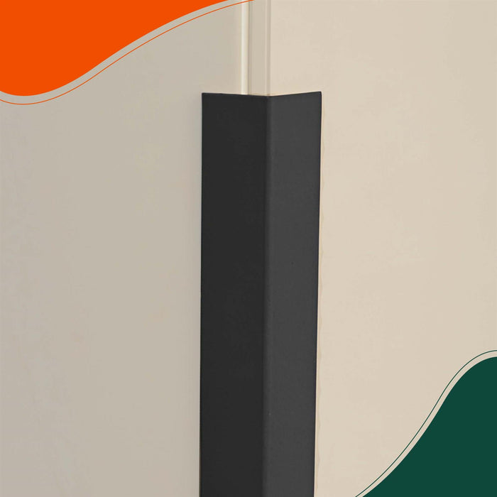 4x Black Rigid Angle – 40mm x 40mm x 1m PVC Corner Trim