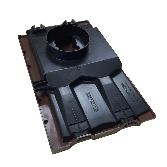 Manthorpe Slate Grey Mini Castellated Tile Vent with Adaptor Kit for Clay and Concrete Tile Roofs