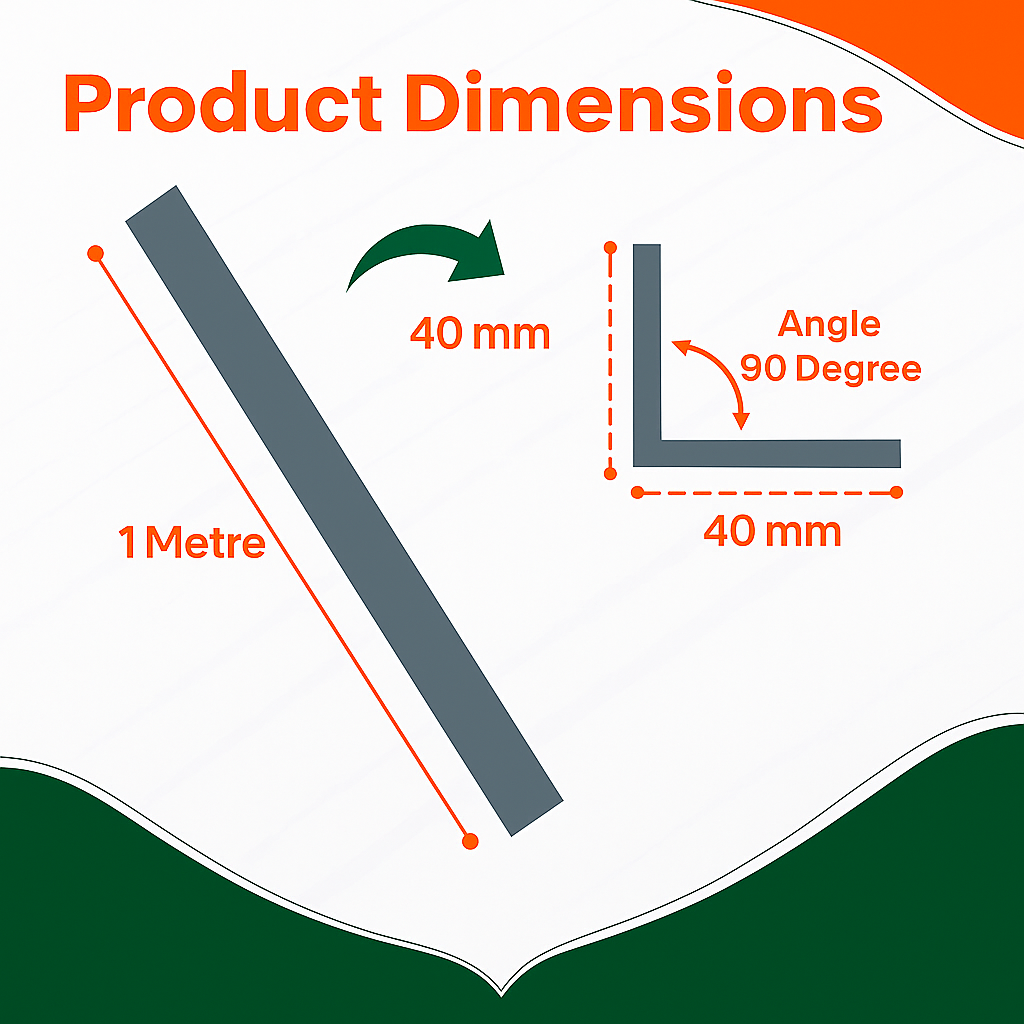 2 x Anthracite Grey Rigid Angle 40mm x 40mm x 1  Metre  ^