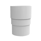 1 x White Round Downpipe Connector Freeflow