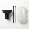 Black 10m Round Gutter Stop End Outlet Kit 112mm
