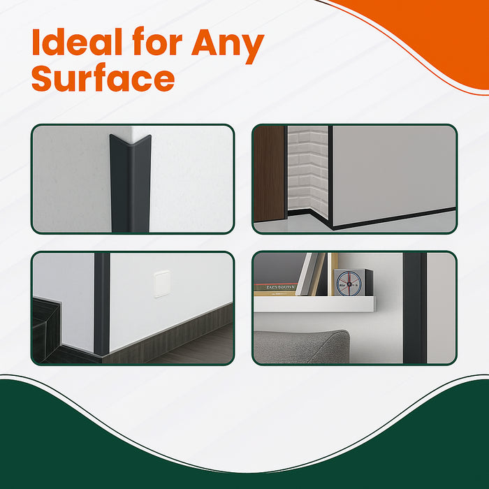 5 x Anthracite Grey Rigid Angle 40mm x 40mm x 1  Metre  ^