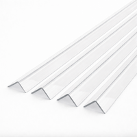 4 x 20x20mm Clear Angles x 1 Metre