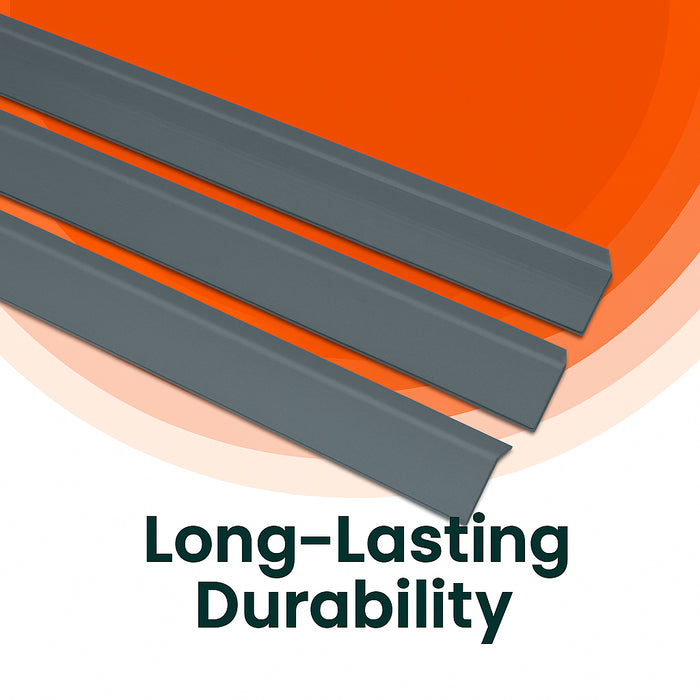 3 x Anthracite Grey Rigid Angle 50mm x 50mm x 1  Metre  ^