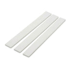 3 x 75mm White PVC Flat Bar x 1 Metre