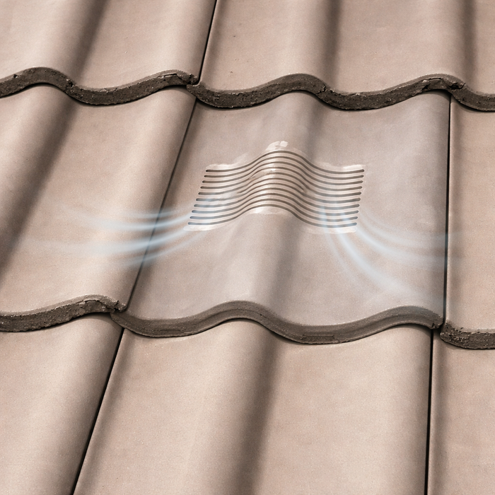 Timloc Red Double Pantile Roof Tile Vent