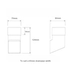 Freeflow White Square Downpipe Shoe for Rainwater Systems 1 Pack