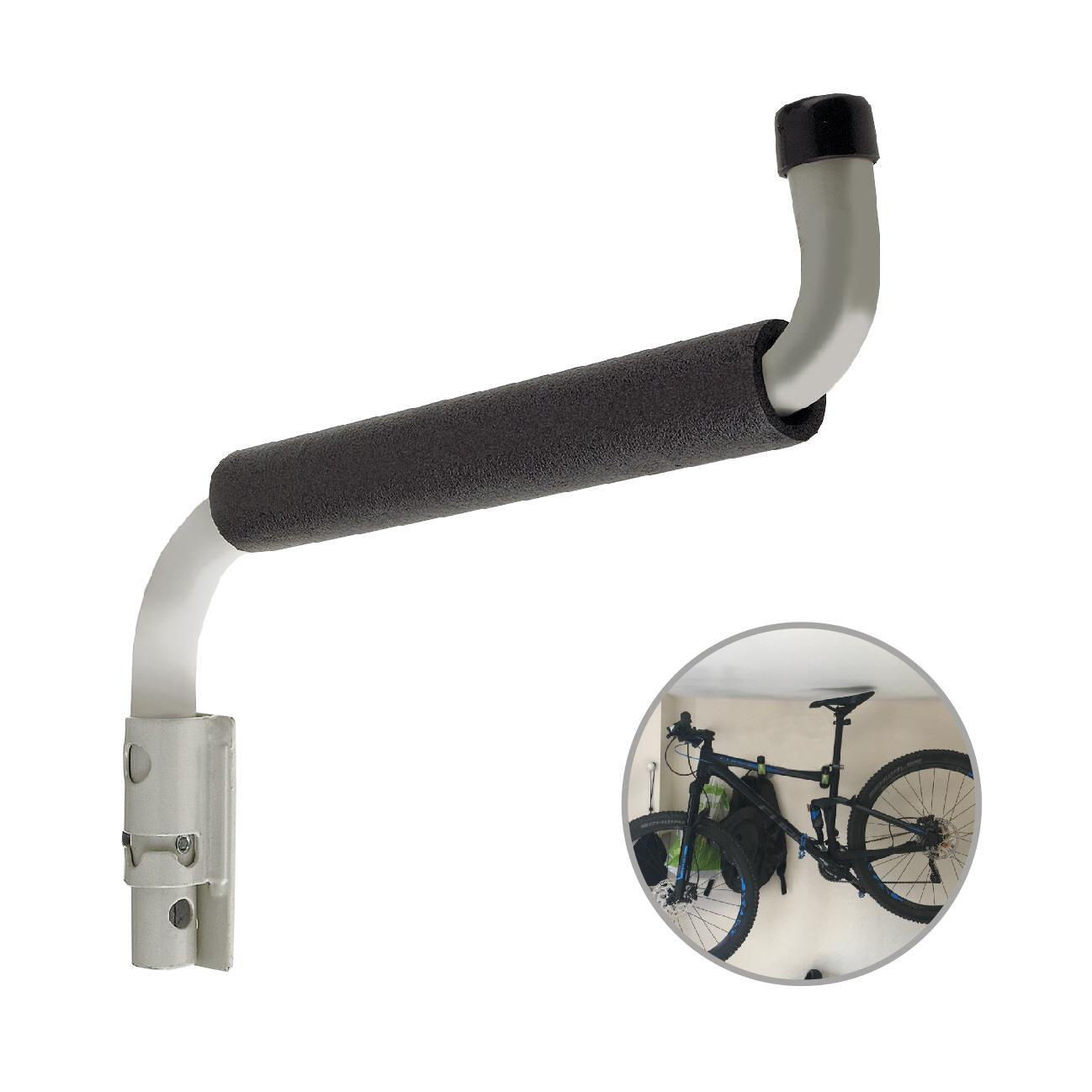 Large Padded Swivel Wall Hook Ideal for Mountain Bikes, Canoes & Kayak Boats