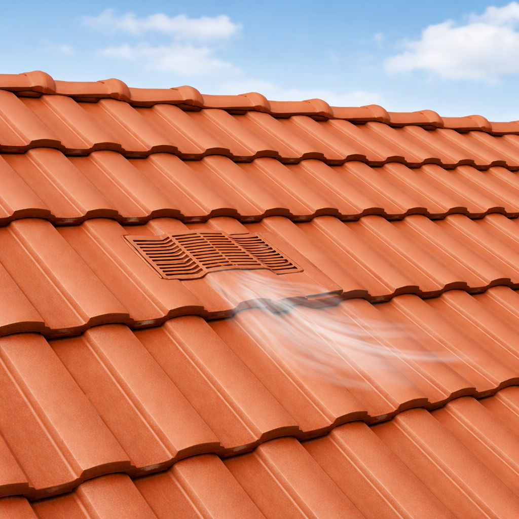 Timloc Brown Castellated Roof Tile Vent