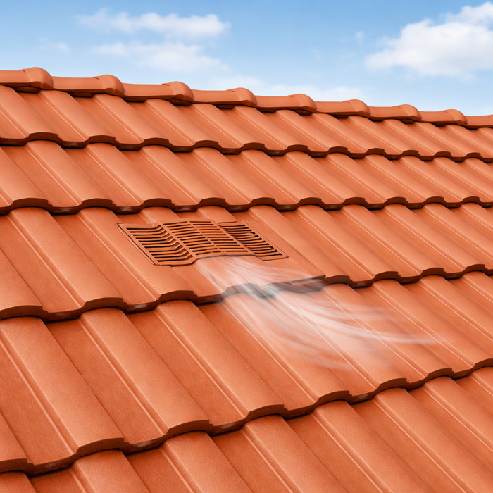 Timloc Brown Castellated Roof Tile Vent