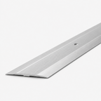 Aluminium Flooring Cover Edge, Silver Transition Strip Trim, 60mm x 89.5cm Doorway Profile for Surface Protection