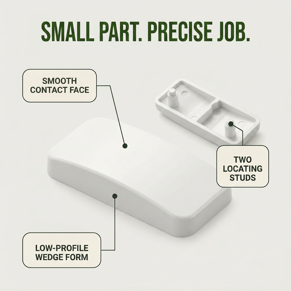 10 x 6mm White Striker Plates