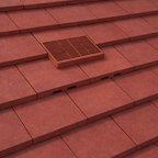 Manthorpe Antique Red Plain In-line Roof Tile Vent & Pipe Adapter / for concrete and Clay Tiles