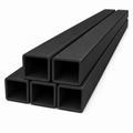 5 x 25mm Black PVC Box Section 1 Metre Length