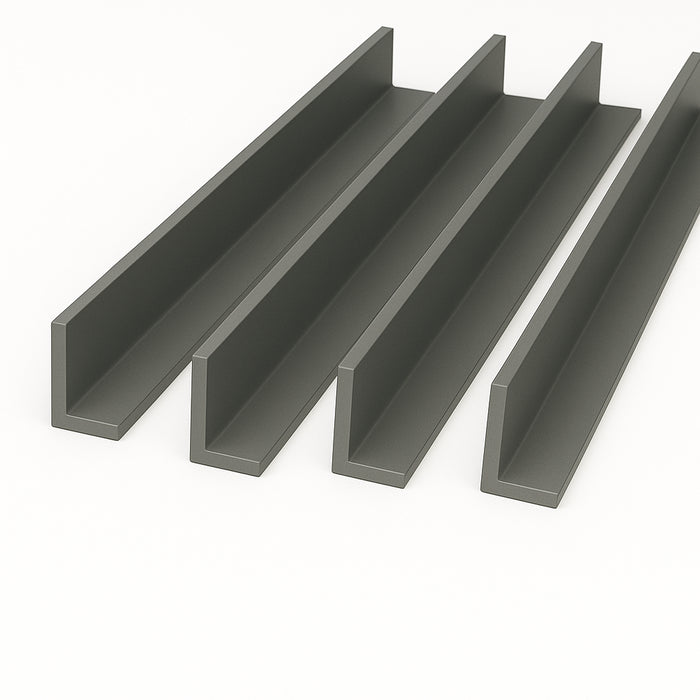 4 x Anthracite Grey Unequal Angle 70mm x 30mm x 1  Metre
