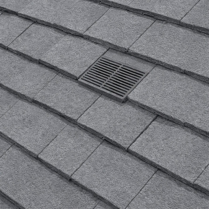 Timloc Grey Plain Roof Tile Vent with Adapter