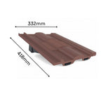 Manthorpe Brown Castellated Tile Vent with Adaptor Kit for Clay and Concrete Tile Roofs