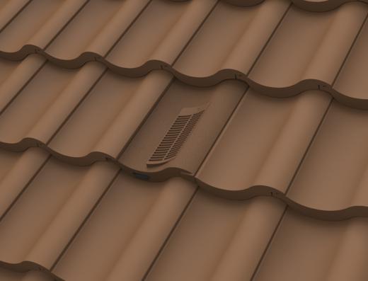 Manthorpe Brown Single Pantile Roof Tile Vent, Marley Anglia, Redland & Sandtoft