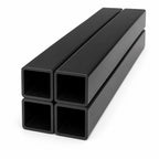 4 x 25mm Black PVC Box Section 1 Metre Length