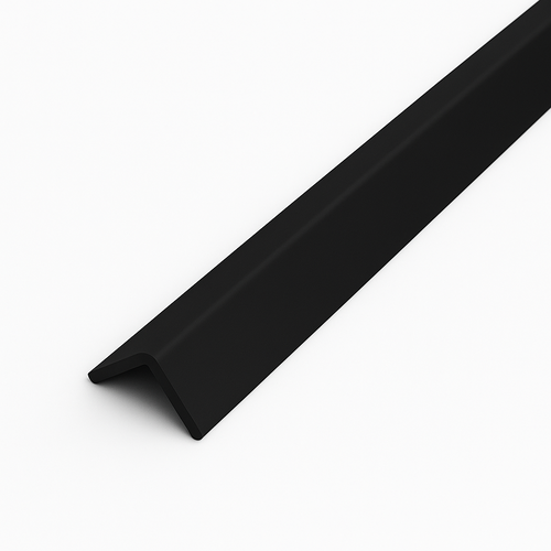10 Pack Black 1 Metre UPVC Plastic Rigid Angle 50 x 50mm Corner Cover Trim 90 Degree