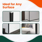 5x Black PVC Angle Trim 40mm x 40mm x 1m – Edge & Corner Protector