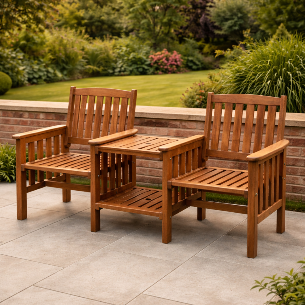 Natural Hardwood Garden Companion Set