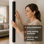15 Pack Black 1 Metre UPVC Plastic Rigid Angle 50 x 50mm Corner Cover Trim 90 Degree