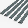 5 x Anthracite Grey Rigid Angle 50mm x 50mm x 1  Metre  ^