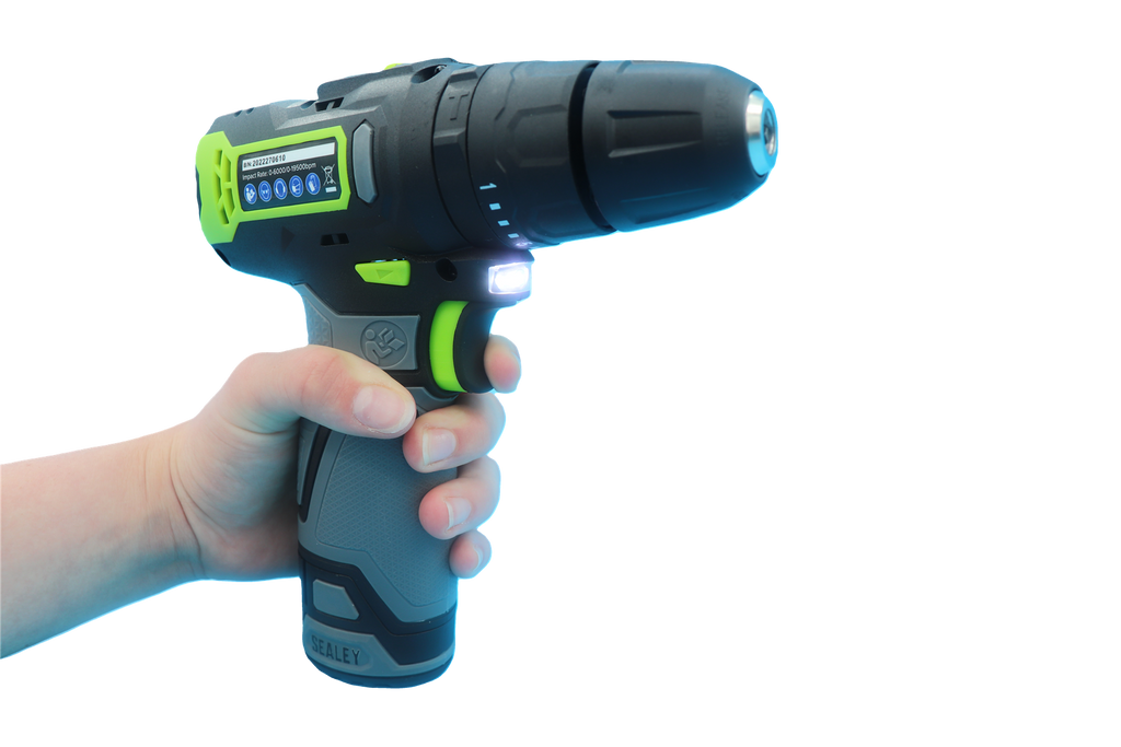 Sealey Cordless Combi Drill 10mm 10.8V SV10.8 Series With Battery and Charger