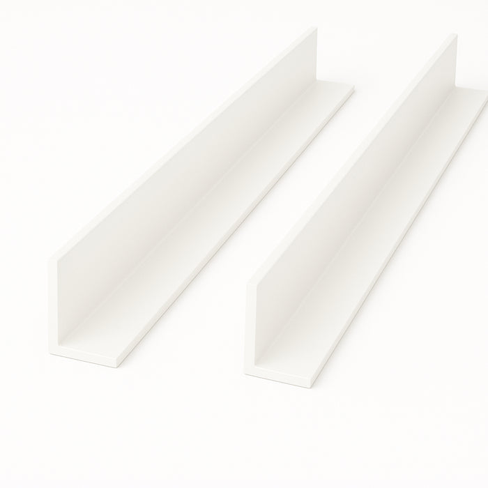 White Unequal Angle 50mm x 25mm