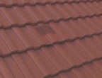 Manthorpe Antique Red Castellated Tile Vent with Adaptor Kit for Clay and Concrete Tile Roofs