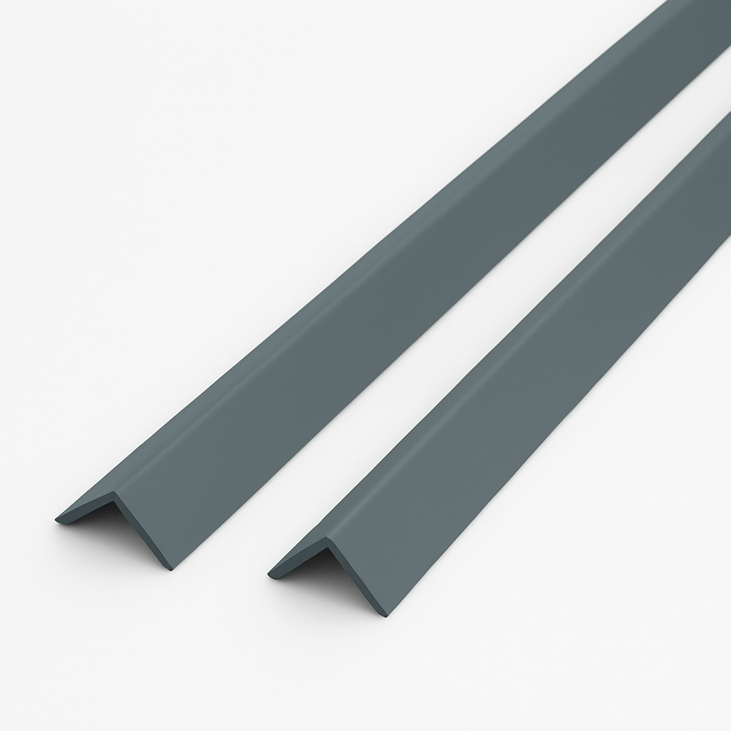 2 x Anthracite Grey Rigid Angle 25mm x 25mm x 1  Metre  ^