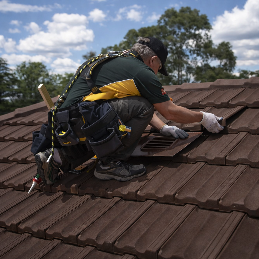 Timloc Brown Castellated Roof Tile Vent
