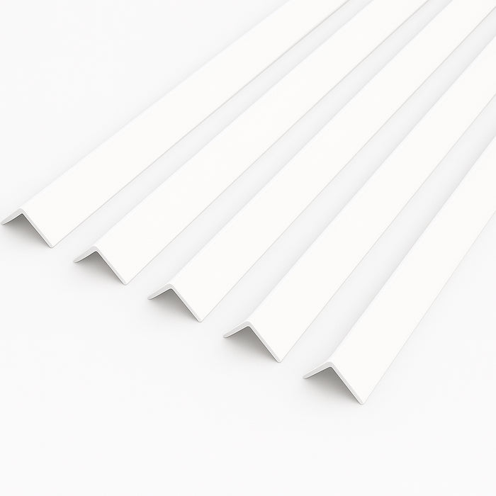 1 x White Rigid Angle 100mm x 100mm