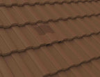 Manthorpe Brown Castellated Tile Vent with Adaptor Kit for Clay and Concrete Tile Roofs