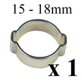 1 x W1 Double Ear Clamps  [ 15 - 18mm ] ^^