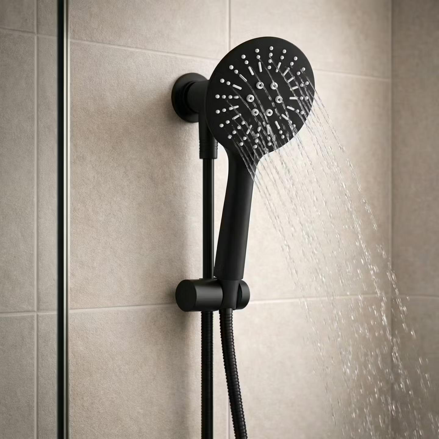 Kartell Nero Matte Black Shower Head