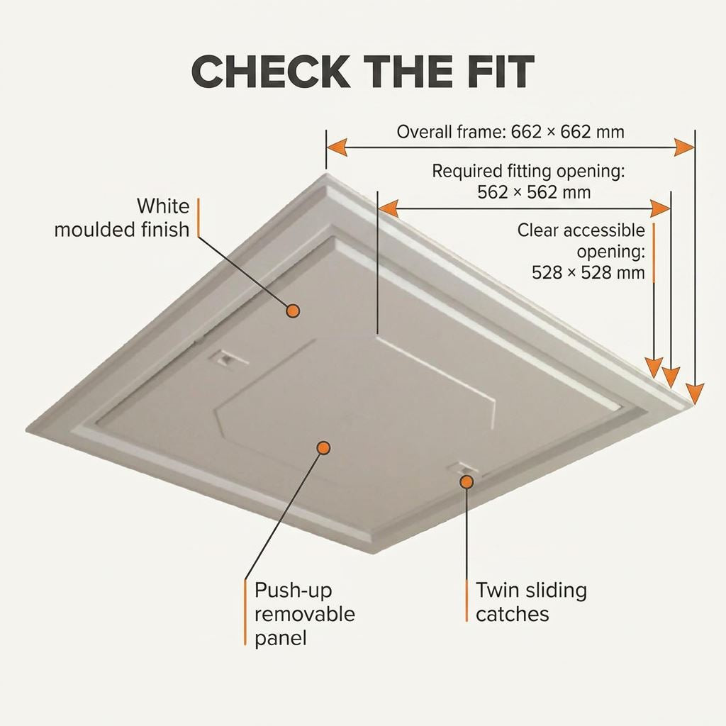 Insulated Loft Trap Door Access Hatch & Frame