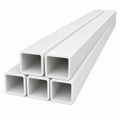 5 x 50mm White PVC Box Section 1 Metre Length