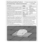 Manthorpe Black Curv Universal Roof Tile Vent (1352)