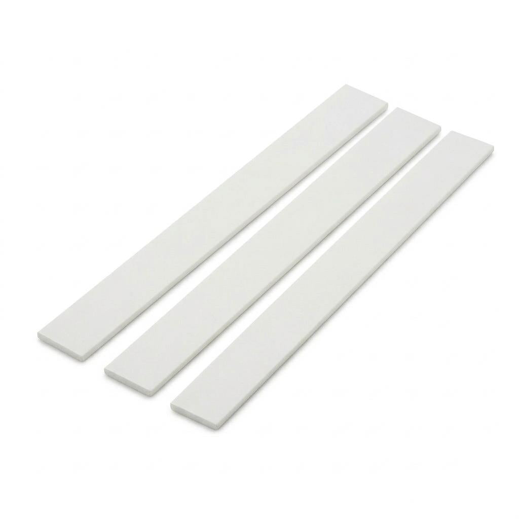3 x 38mm White PVC Flat Bar x 1 Metre