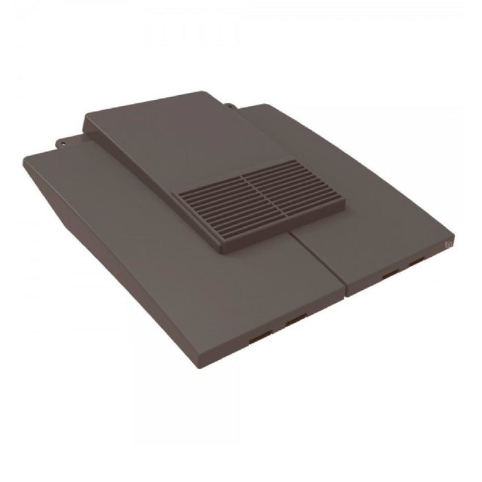 Manthorpe Grey Plain In Line Roof Tile Vent & Pipe Adaptor / for concrete and clay Tiles