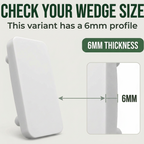 20 x 6mm White Striker Plates