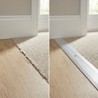 3 x Aluminium Vinyl Edge Floor Transition Strip, 28mm x 6mm x 89.5cm DIY Low Profile Floor Trim for Finishing and Edge Protection