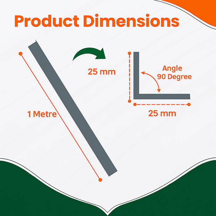 20 Pack Grey 1 Metre UPVC Plastic Rigid Angle 25 x 25mm Corner Cover Trim 90 Degree